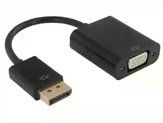 DisplayPort male to female VGA cord
